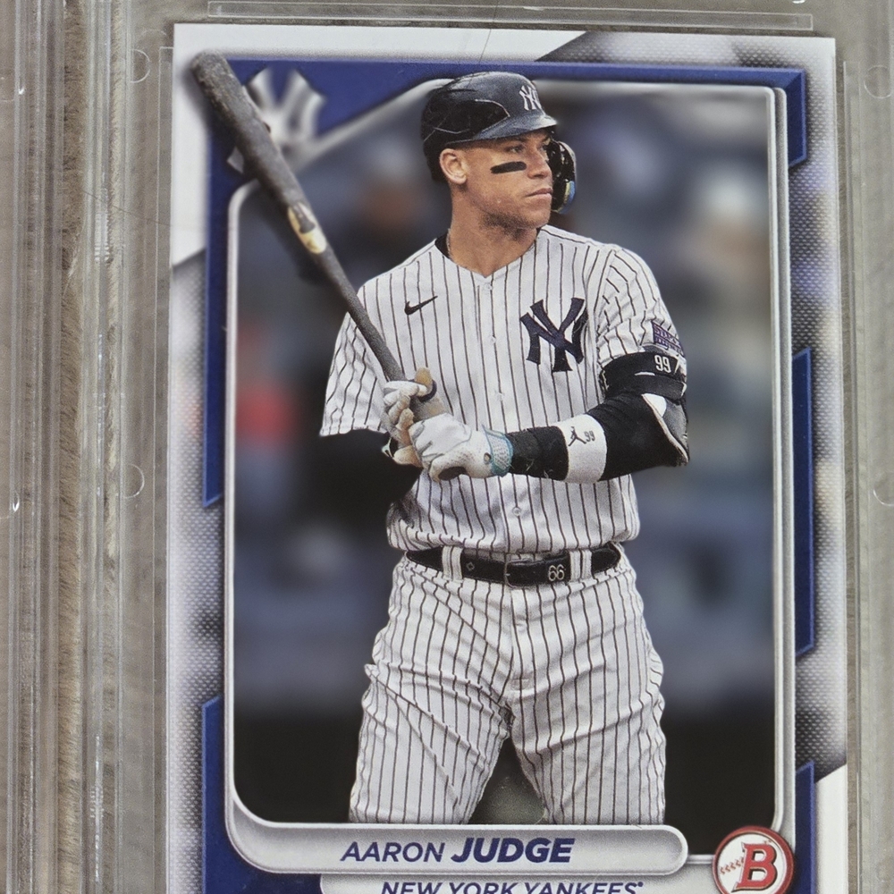 Graded 10 ExMint New York Yankees Baseball Card - Aaron Judge